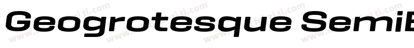 Geogrotesque SemiBold Italic字体转换